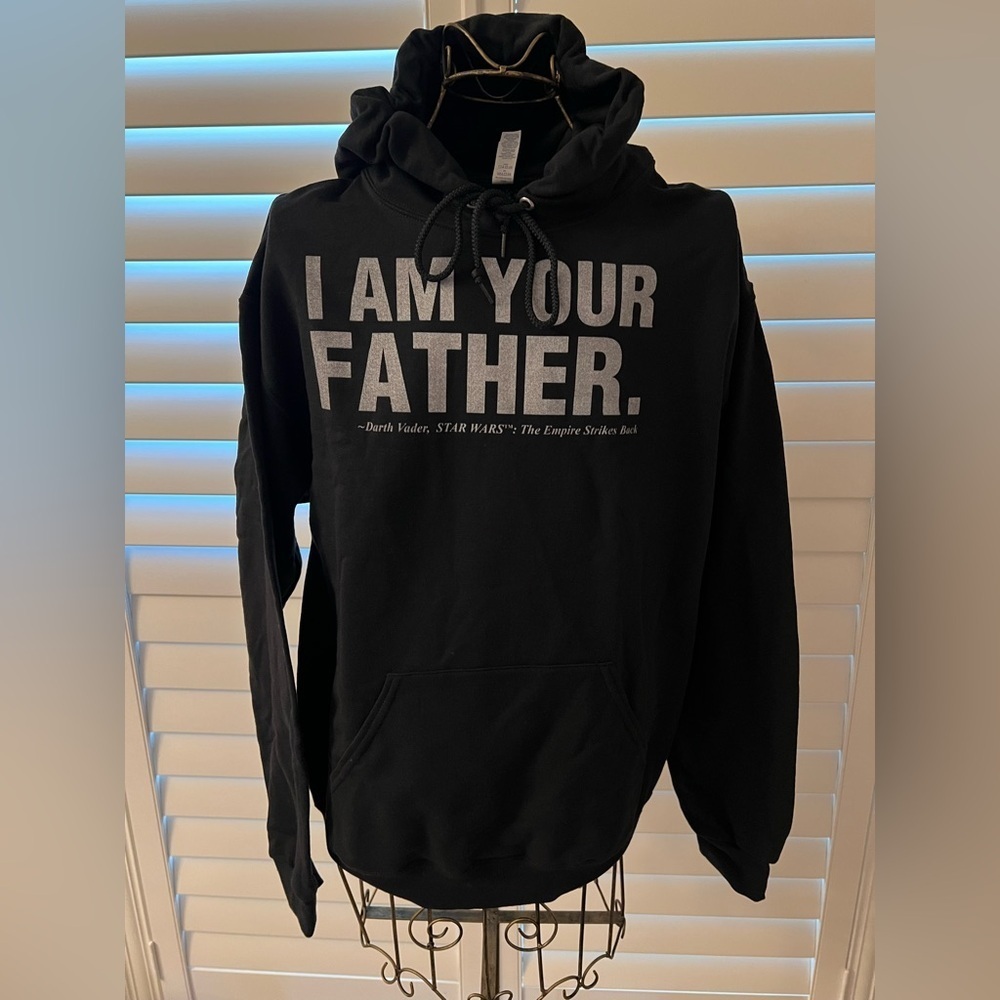 Star Wars Jerzees Black Hoodie with Silver Graphic